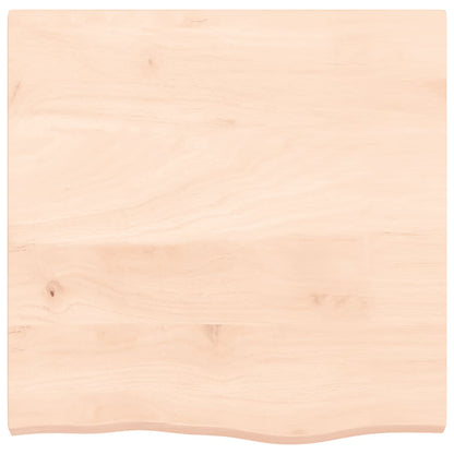 Wandschap 60x60x(2-4) cm onbehandeld massief eikenhout 60 x 60 x 4 cm