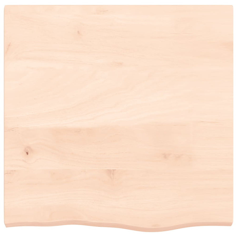Wandschap 60x60x(2-4) cm onbehandeld massief eikenhout 60 x 60 x 4 cm