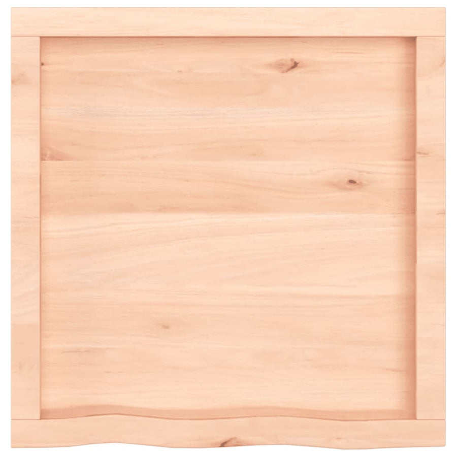 Wandschap 60x60x(2-4) cm onbehandeld massief eikenhout 60 x 60 x 4 cm