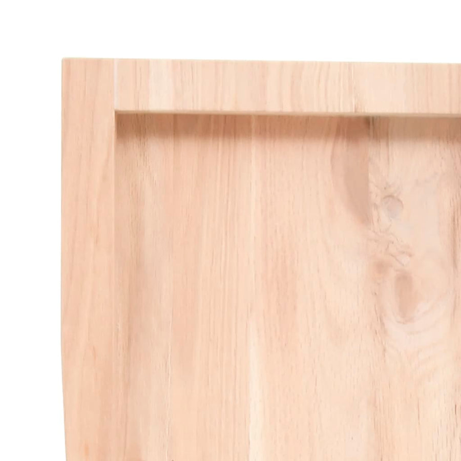 Wandschap 60x60x(2-4) cm onbehandeld massief eikenhout 60 x 60 x 4 cm