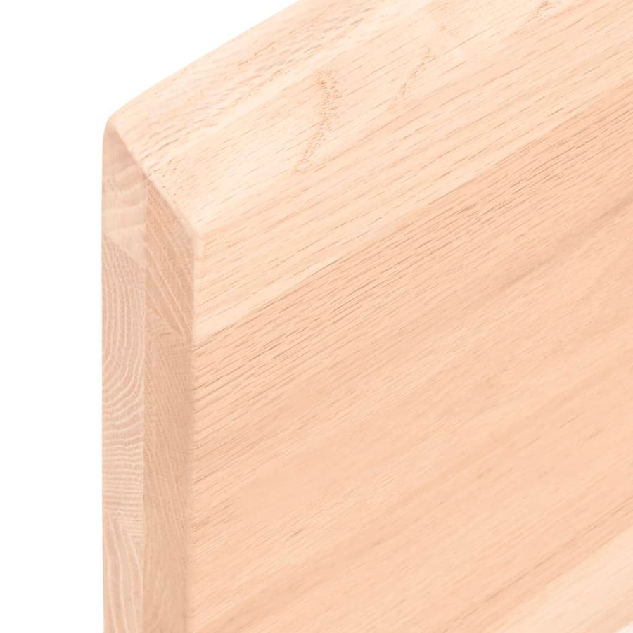Wandschap 60x60x(2-4) cm onbehandeld massief eikenhout 60 x 60 x 4 cm