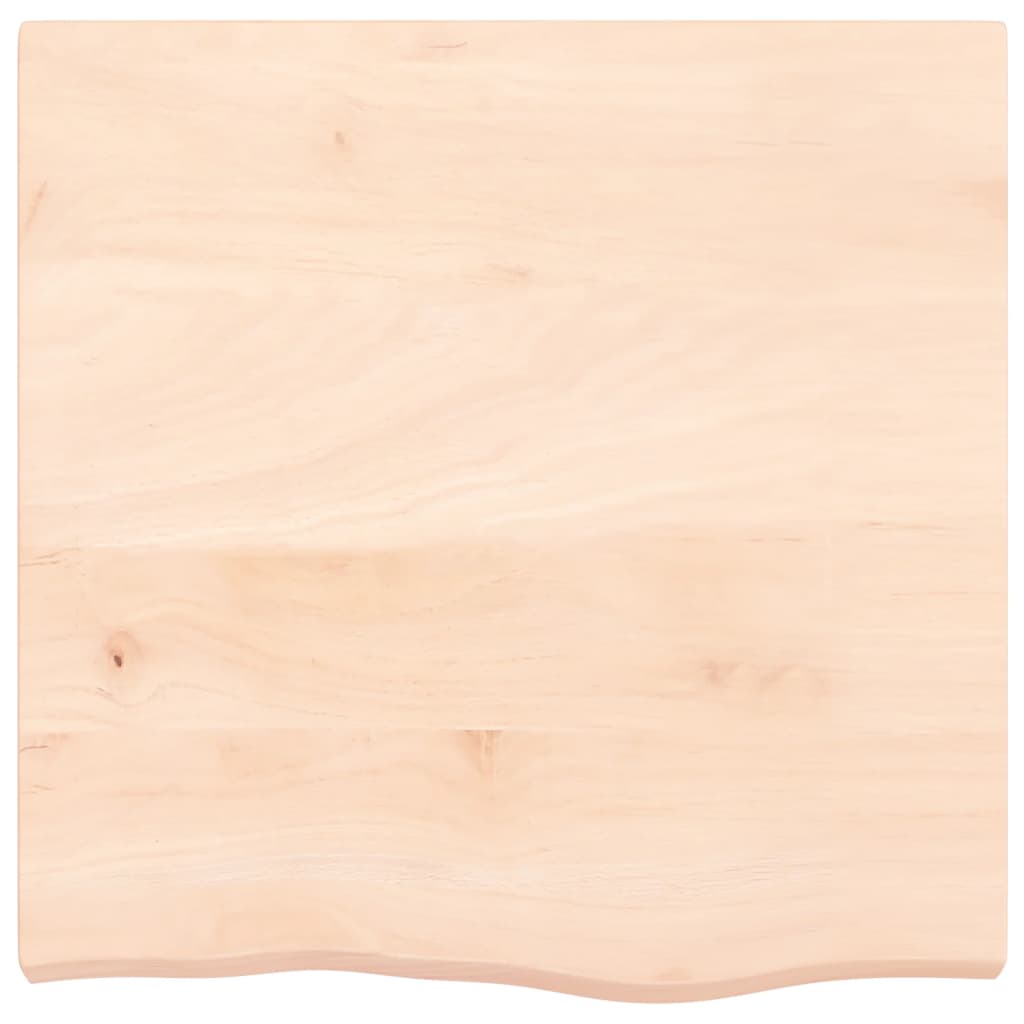 Wandschap 60x60x(2-6) cm onbehandeld massief eikenhout 60 x 60 x 6 cm