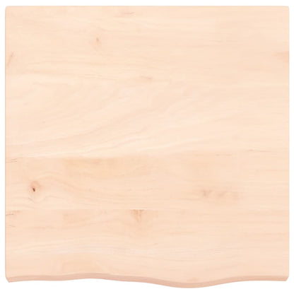Wandschap 60x60x(2-6) cm onbehandeld massief eikenhout 60 x 60 x 6 cm