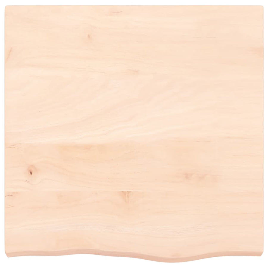 Wandschap 60x60x(2-6) cm onbehandeld massief eikenhout 60 x 60 x 6 cm