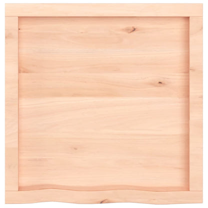 Wandschap 60x60x(2-6) cm onbehandeld massief eikenhout 60 x 60 x 6 cm