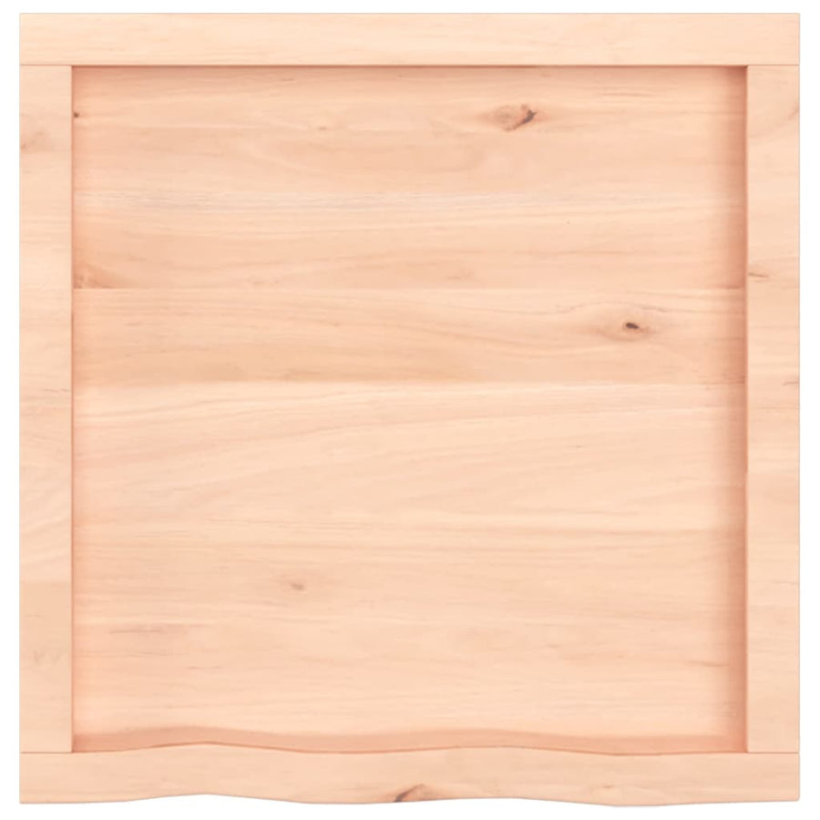 Wandschap 60x60x(2-6) cm onbehandeld massief eikenhout 60 x 60 x 6 cm