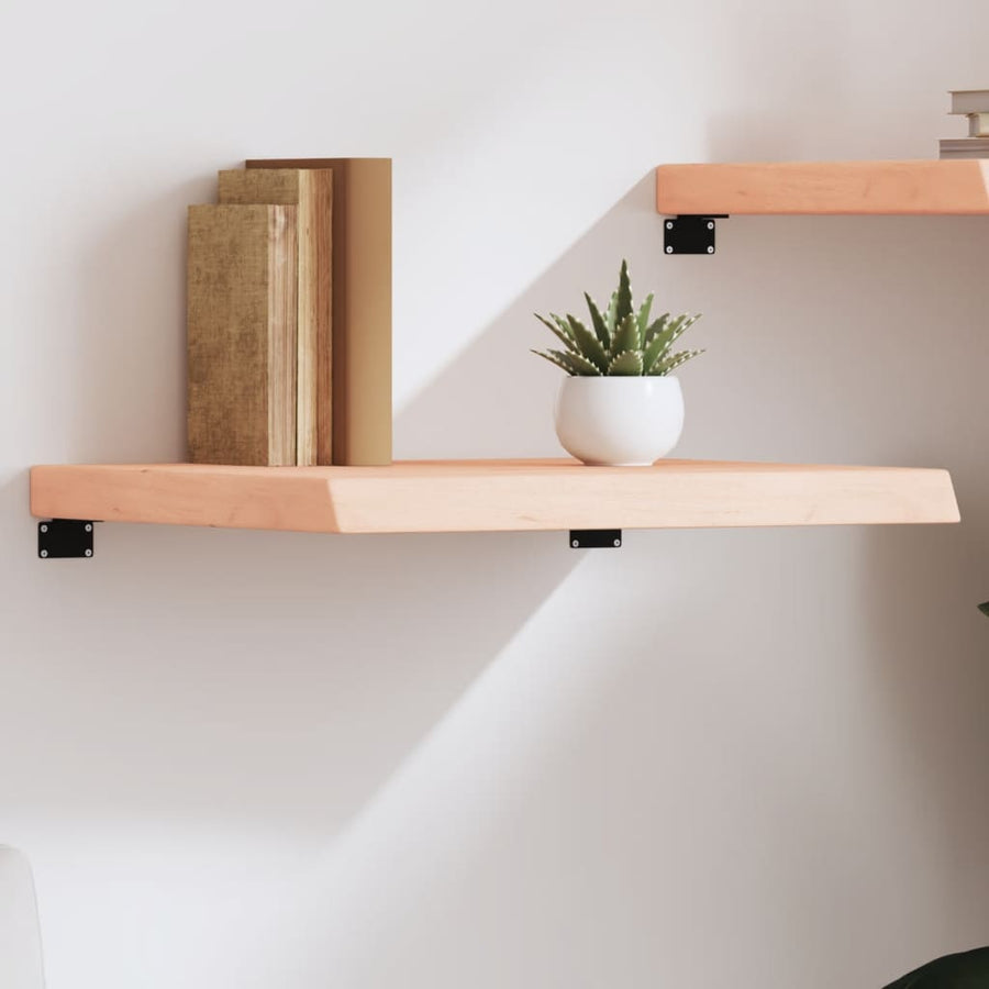 Wandschap 60x60x(2-6) cm onbehandeld massief eikenhout 60 x 60 x 6 cm
