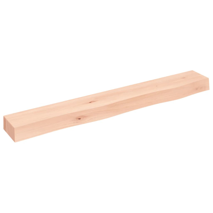 Wandschap 80x10x6 cm onbehandeld massief eikenhout 80 x 10 x 6 cm
