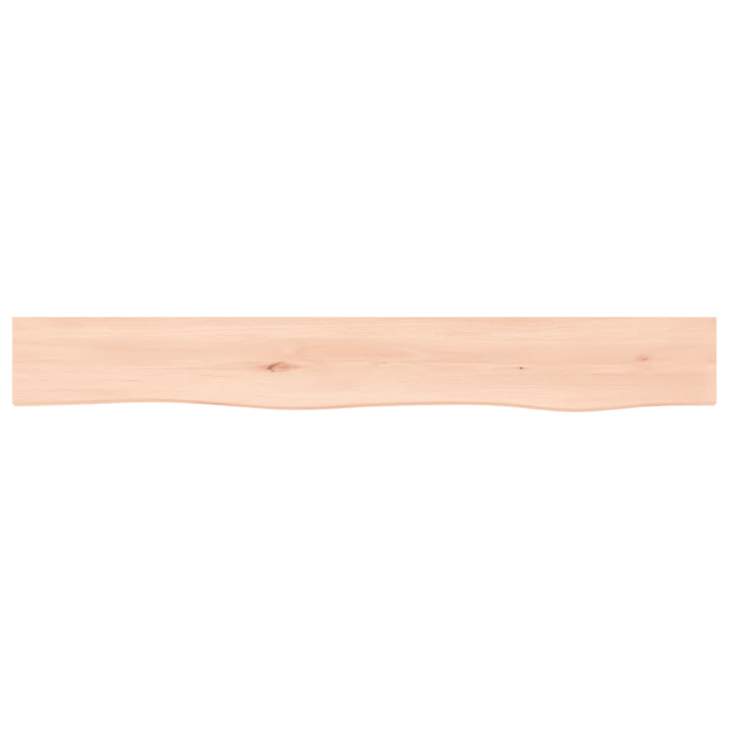 Wandschap 80x10x6 cm onbehandeld massief eikenhout 80 x 10 x 6 cm