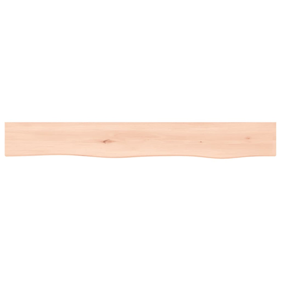 Wandschap 80x10x6 cm onbehandeld massief eikenhout 80 x 10 x 6 cm