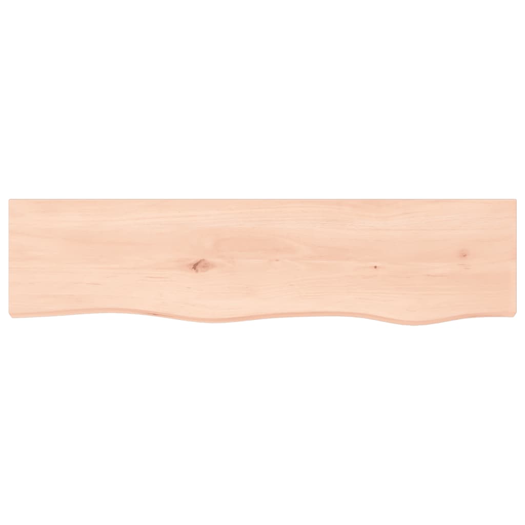 Wandschap 80x20x4 cm onbehandeld massief eikenhout 80 x 20 x 4 cm
