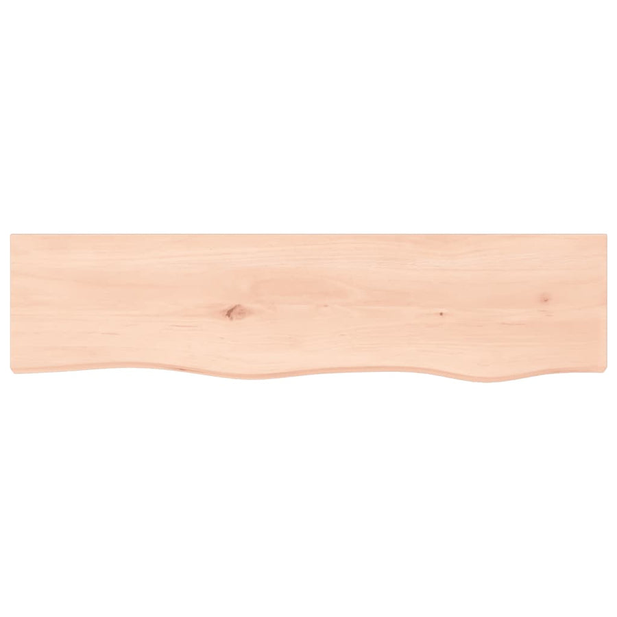 Wandschap 80x20x4 cm onbehandeld massief eikenhout 80 x 20 x 4 cm