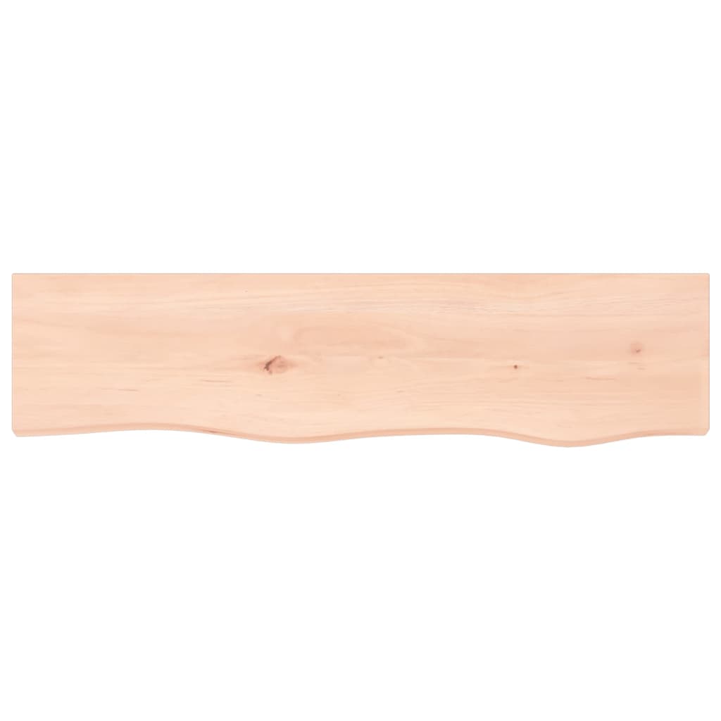 Wandschap 80x20x6 cm onbehandeld massief eikenhout 80 x 20 x 6 cm