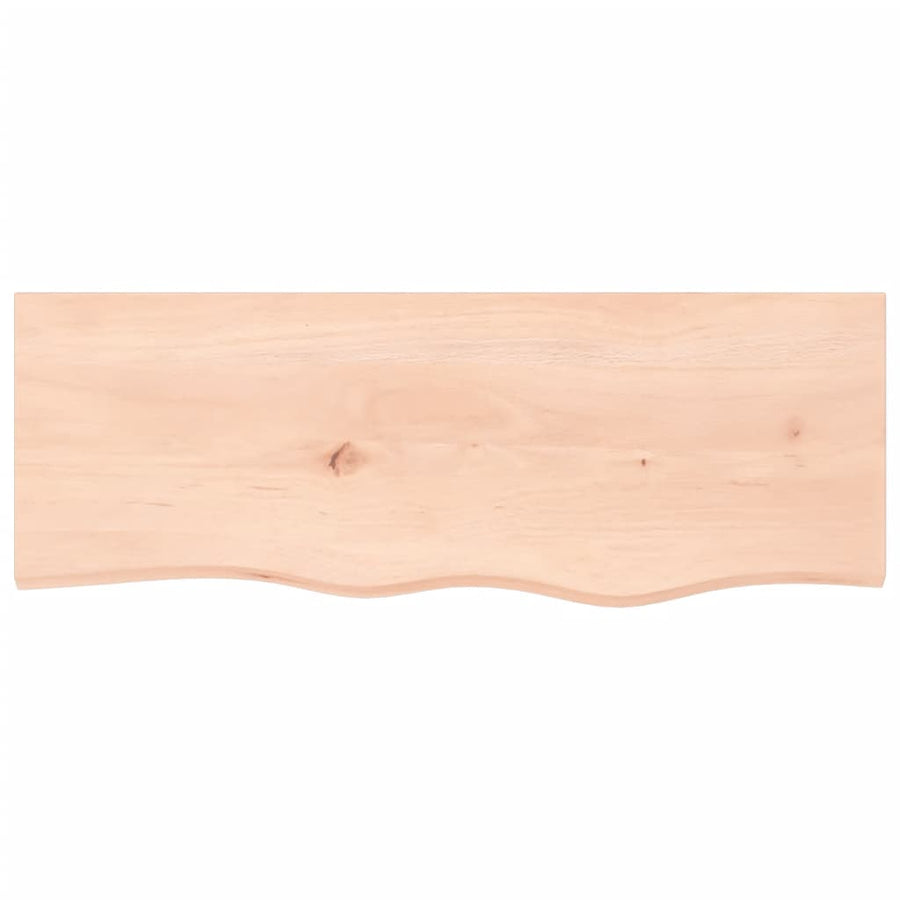 Wandschap 80x30x2 cm onbehandeld massief eikenhout 80 x 30 x 2 cm