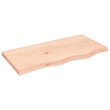 Wandschap 80x40x(2-4) cm onbehandeld massief eikenhout 80 x 40 x 4 cm