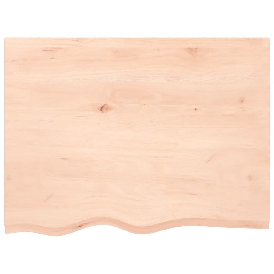 Wandschap 80x60x2 cm onbehandeld massief eikenhout 80 x 60 x 2 cm