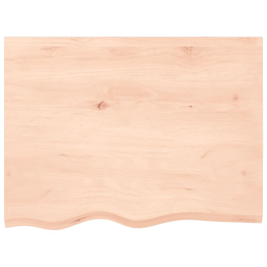 Wandschap 80x60x(2-4) cm onbehandeld massief eikenhout 80 x 60 x 4 cm