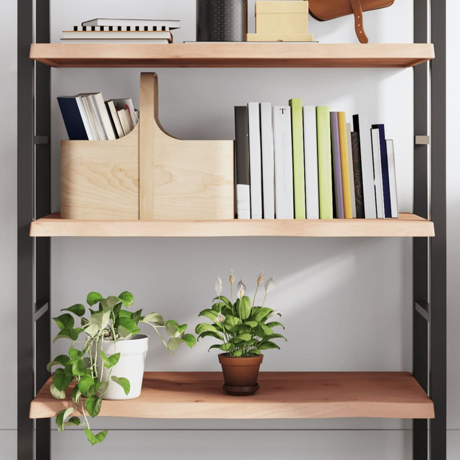 Wandschap 80x60x(2-4) cm onbehandeld massief eikenhout 80 x 60 x 4 cm