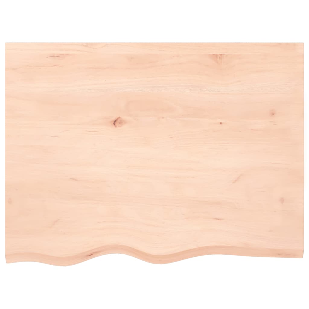 Wandschap 80X60X(2-6) Cm Onbehandeld Massief Eikenhout Naturel 80 x 60 x 6 cm