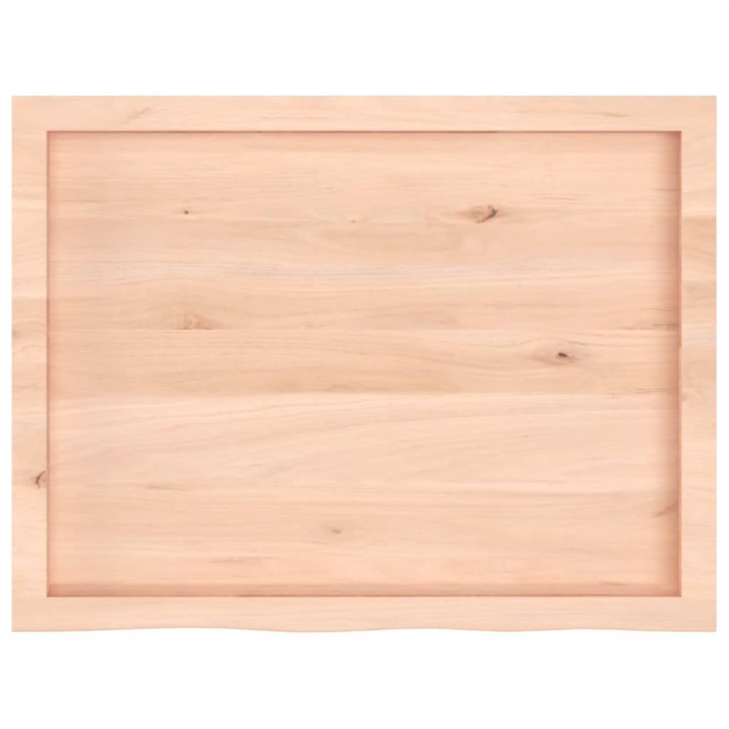 Wandschap 80X60X(2-6) Cm Onbehandeld Massief Eikenhout Naturel 80 x 60 x 6 cm