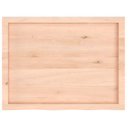 Wandschap 80X60X(2-6) Cm Onbehandeld Massief Eikenhout Naturel 80 x 60 x 6 cm
