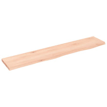 Wandschap 100X20X2 Cm Onbehandeld Massief Eikenhout 100 x 20 x 2 cm Naturel