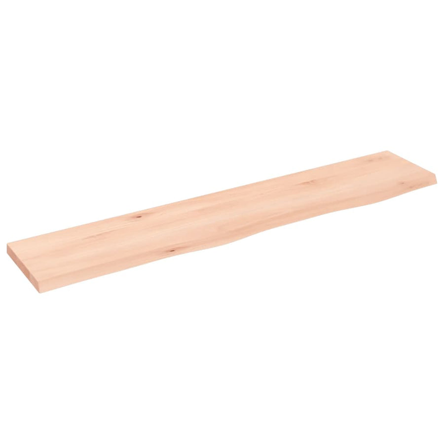 Wandschap 100X20X2 Cm Onbehandeld Massief Eikenhout 100 x 20 x 2 cm Naturel