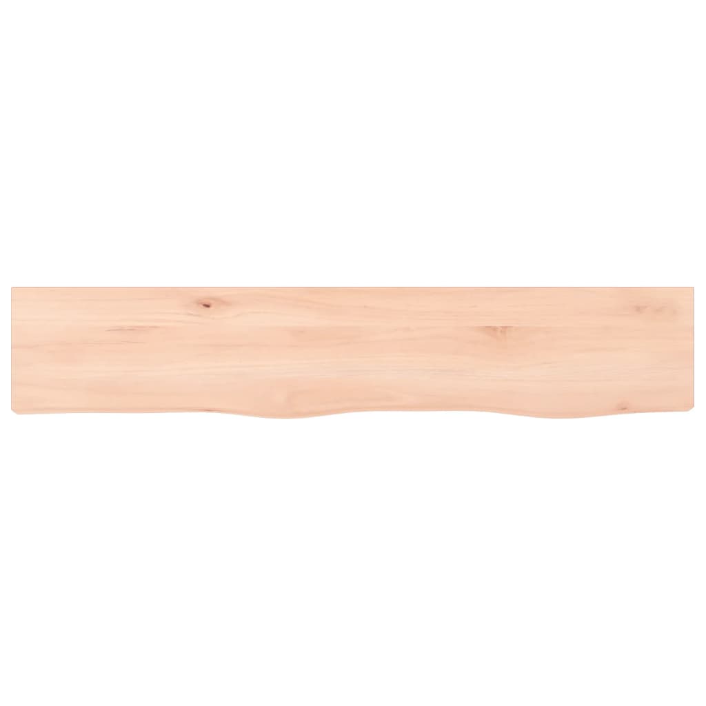 Wandschap 100X20X2 Cm Onbehandeld Massief Eikenhout 100 x 20 x 2 cm Naturel