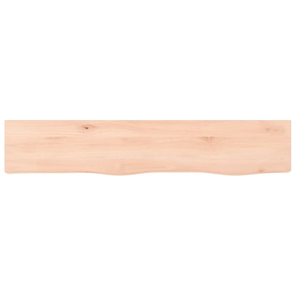 Wandschap 100X20X2 Cm Onbehandeld Massief Eikenhout 100 x 20 x 2 cm Naturel
