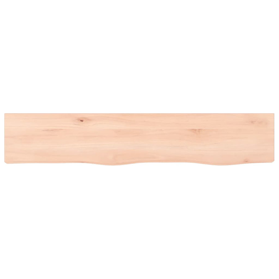 Wandschap 100X20X2 Cm Onbehandeld Massief Eikenhout 100 x 20 x 2 cm Naturel