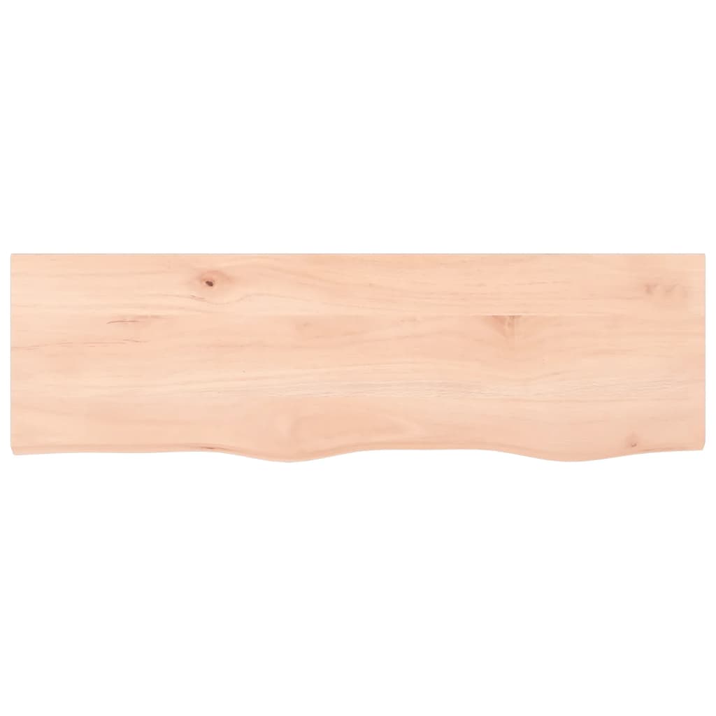 Wandschap 100x30x(2-4) cm onbehandeld massief eikenhout 100 x 30 x 4 cm