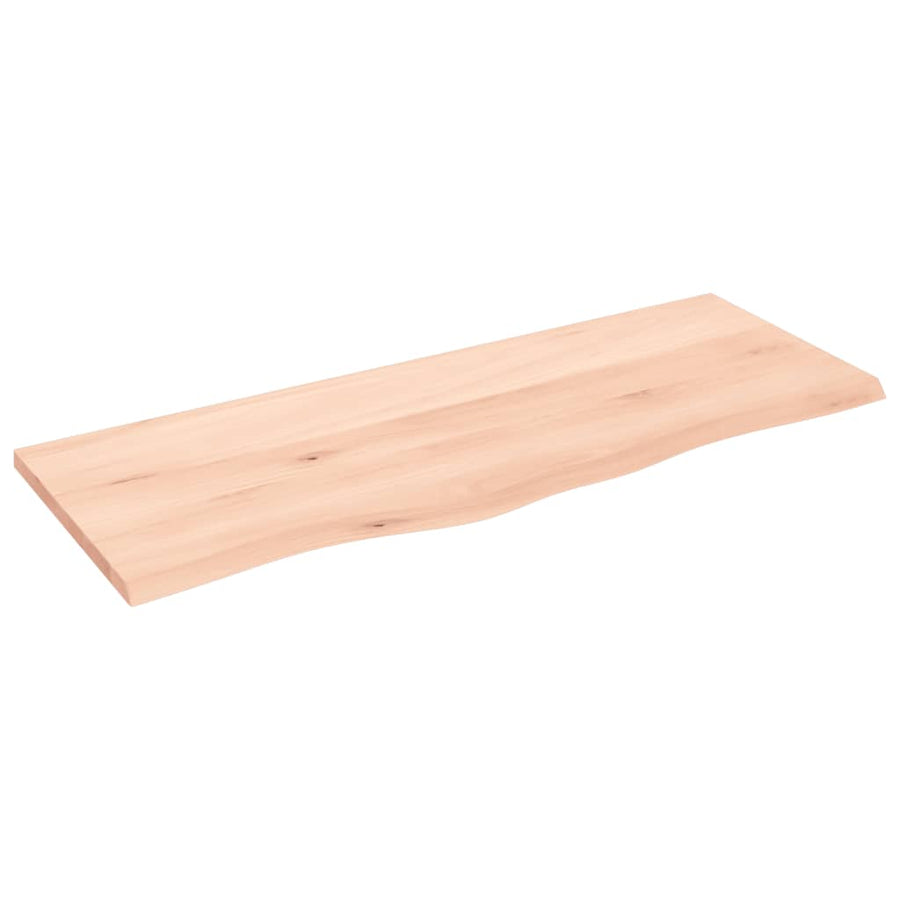 Wandschap 100x40x2 cm onbehandeld massief eikenhout 100 x 40 x 2 cm