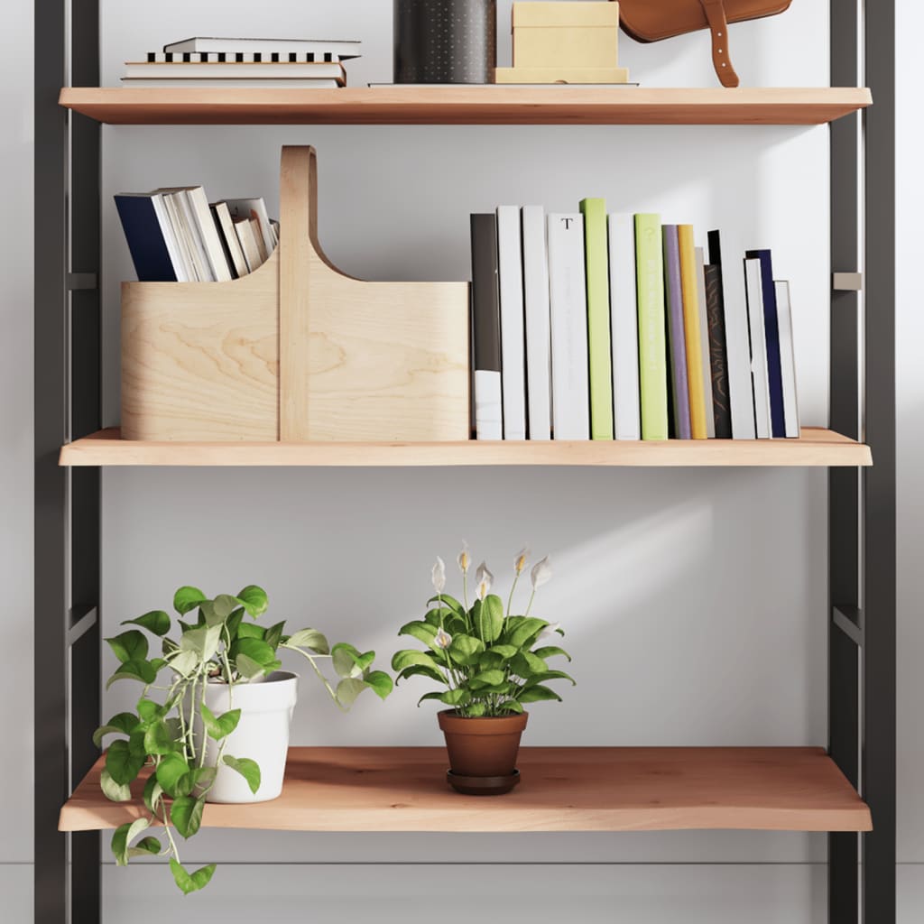 Wandschap 100x40x2 cm onbehandeld massief eikenhout 100 x 40 x 2 cm