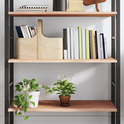 Wandschap 100x50x2 cm massief eikenhout onbehandeld