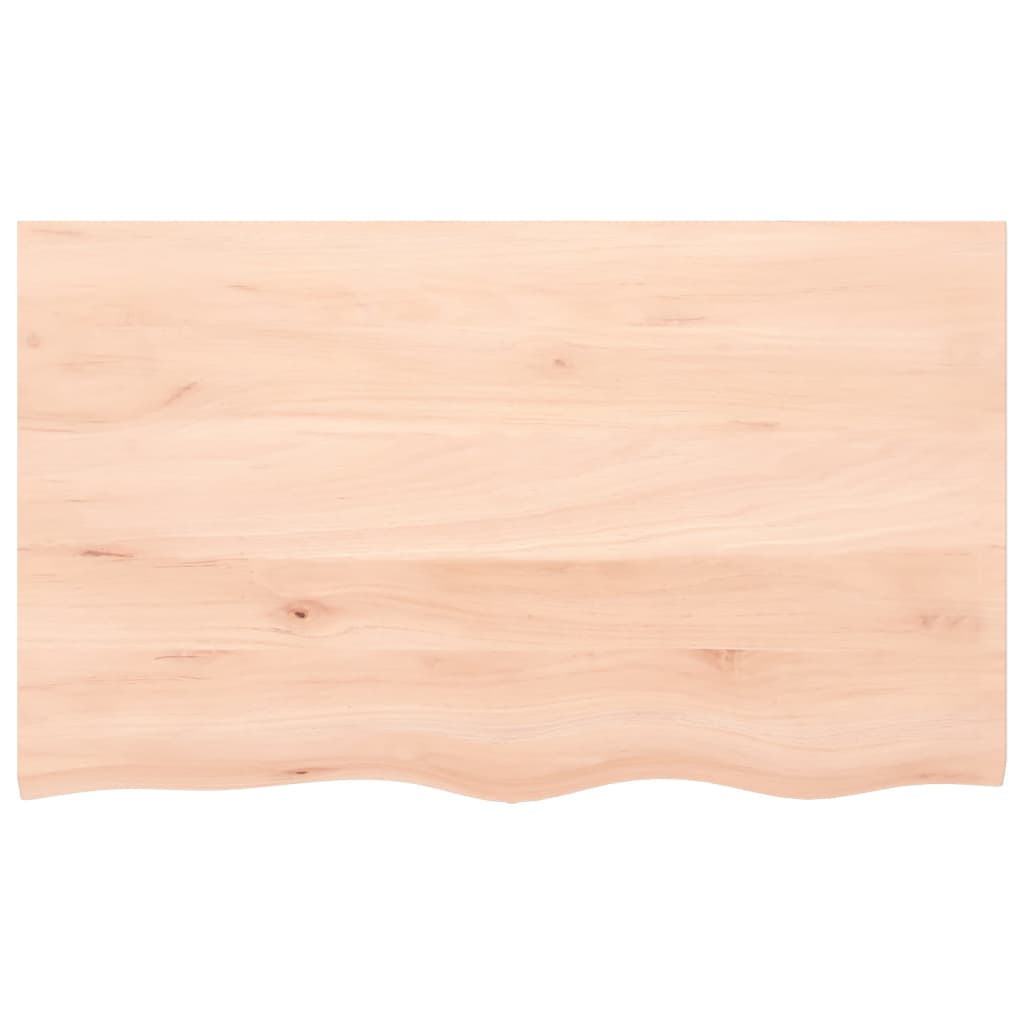 Wandschap 100x60x(2-4) cm onbehandeld massief eikenhout 100 x 60 x 4 cm
