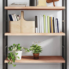 Wandschap 100x60 cm massief eikenhout onbehandeld