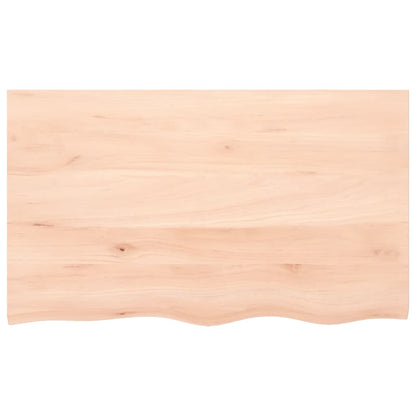 Wandschap 100x60x(2-6) cm onbehandeld massief eikenhout 100 x 60 x 6 cm