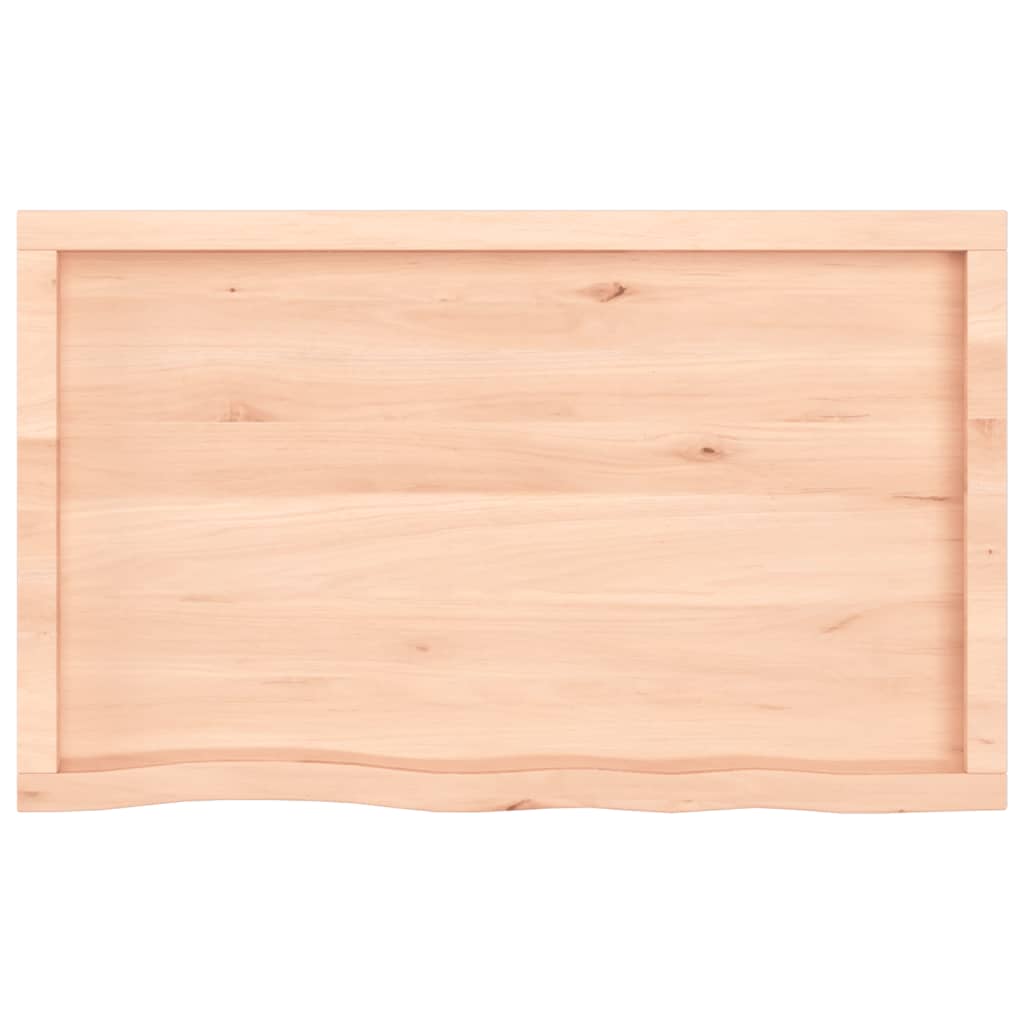 Wandschap 100x60x(2-6) cm onbehandeld massief eikenhout 100 x 60 x 6 cm