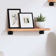 Wandschap massief eikenhout 40x10x2 cm