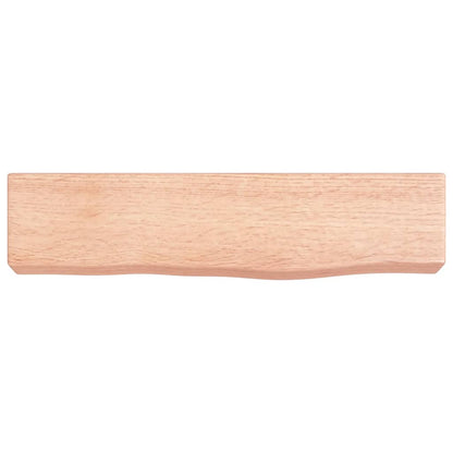 Wandschap 40x10x6 cm behandeld massief eikenhout lichtbruin 40 x 10 x 6 cm