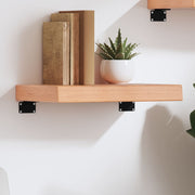 Wandschap 40x20x6 cm massief eikenhout lichtbruin
