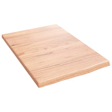 Wandschap 40x60x2 cm behandeld massief eikenhout lichtbruin 40 x 60 x 2 cm
