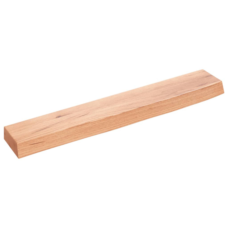 Wandschap 60x10x4 cm behandeld massief eikenhout lichtbruin 60 x 10 x 4 cm