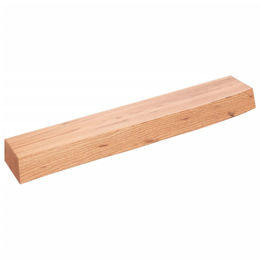 Wandschap 60x10x6 cm behandeld massief eikenhout lichtbruin 60 x 10 x 6 cm