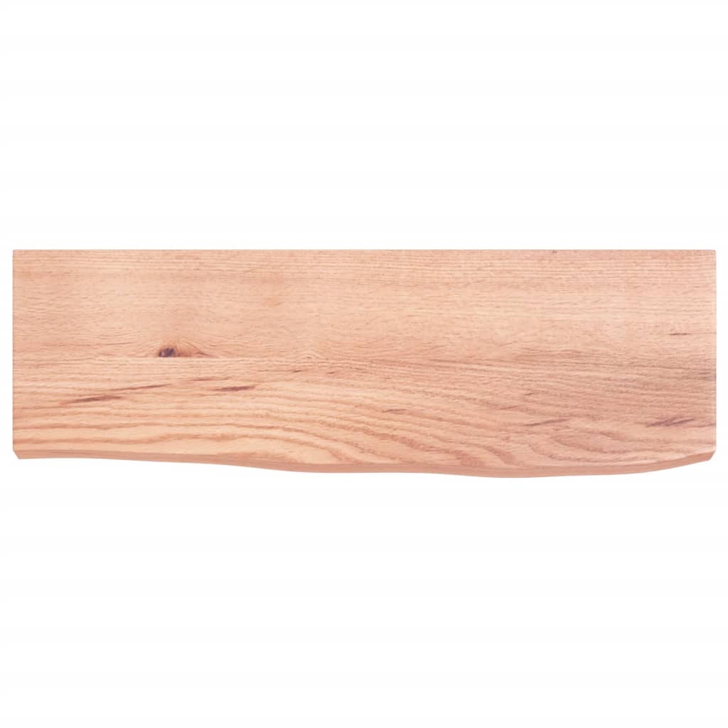 Wandschap 60x20x4 cm behandeld massief eikenhout lichtbruin 60 x 20 x 4 cm