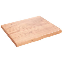 Wandschap 60x50x(2-4) cm behandeld massief eikenhout lichtbruin 60 x 50 x 4 cm