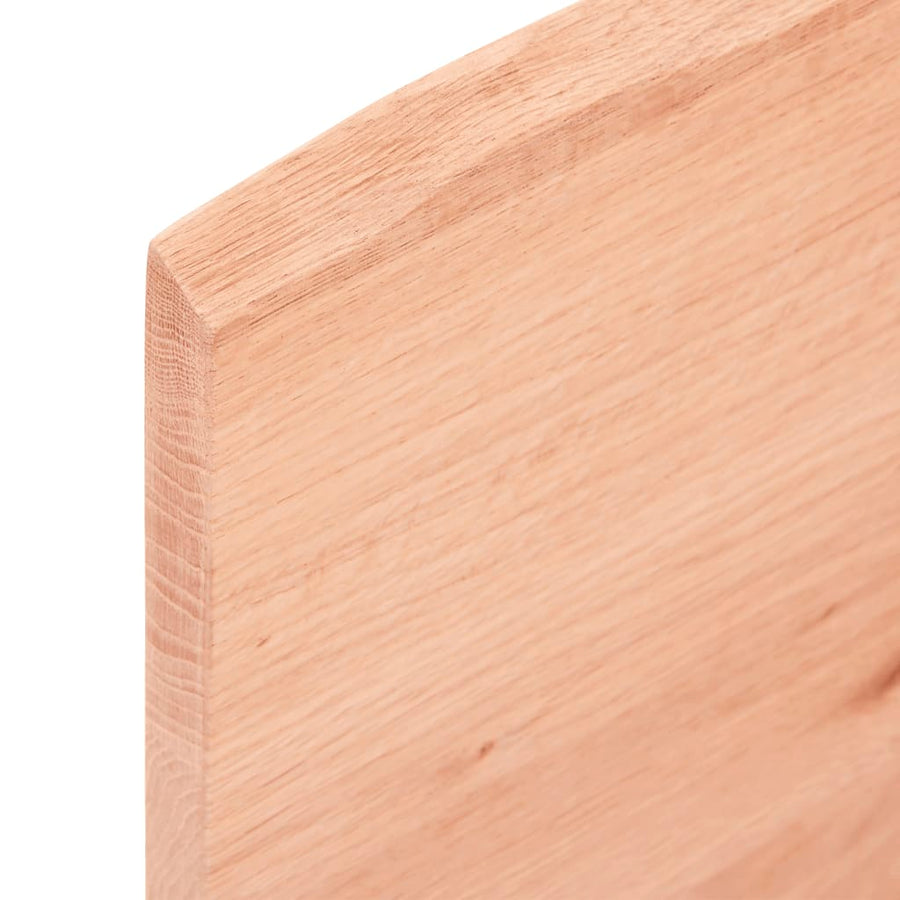 Wandschap 60x60x2 cm behandeld massief eikenhout lichtbruin 60 x 60 x 2 cm
