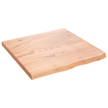 Wandschap 60x60x(2-4) cm behandeld massief eikenhout lichtbruin 60 x 60 x 4 cm