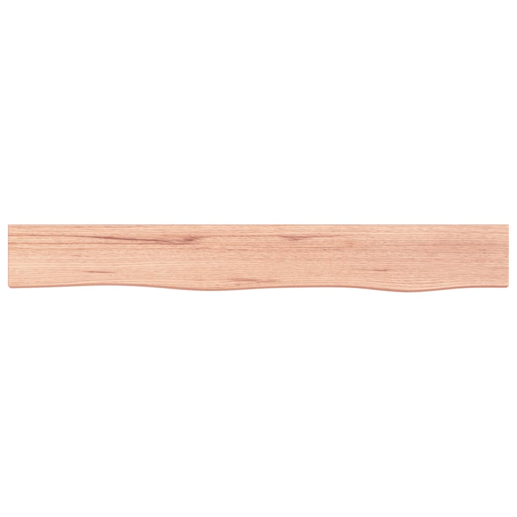 Wandschap Behandeld Massief Eikenhout Lichtbruin 80 x 10 x 2 cm