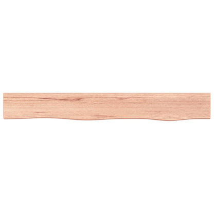 Wandschap Behandeld Massief Eikenhout Lichtbruin 80 x 10 x 2 cm